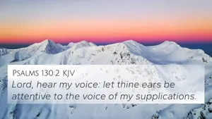 Lord Let Thine Ears Be Attentive Wallpaper