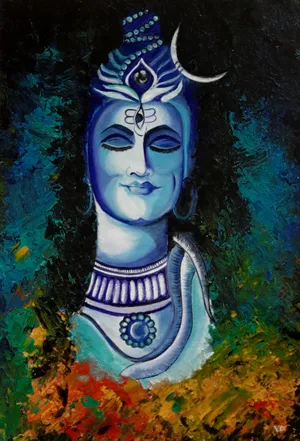 Lord Shiva Art Portrait Wallpaper