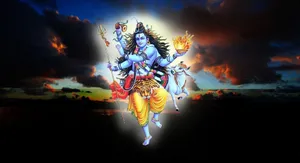 Lord Shiva Of Mahakal Floating Hd Wallpaper