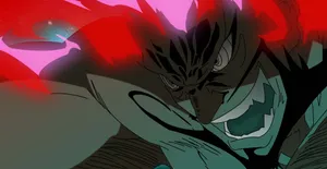 Lordgenome In A Powerful Pose Against The Backdrop Of Space, From Tengen Toppa Gurren Lagann Wallpaper