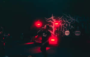 Lorna Shore Live Performance Red Lights Wallpaper