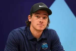 Los Angeles Chargers Quarterback, Justin Herbert, Engaging In An Exclusive Interview. Wallpaper