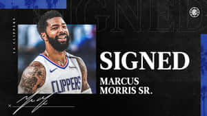 Los Angeles Clippers Signed Marcus Morris Sr. Wallpaper