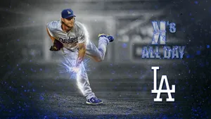Los Angeles Dodgers Electric Design Wallpaper