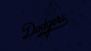 Los Angeles Dodgers Logoon Blue Wallpaper