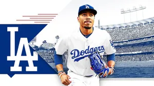 Los Angeles Dodgers Player Stadium Graphic Wallpaper