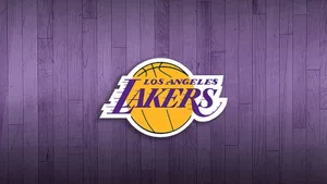 Los Angeles Lakers Logo Light Purple Wallpaper