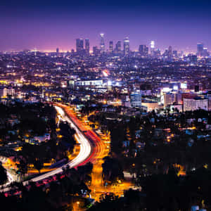 Los Angeles Night Skyline Wallpaper