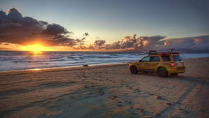 Los Angeles Sunset At Beach Wallpaper