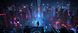 “lost In Cyber City” Wallpaper