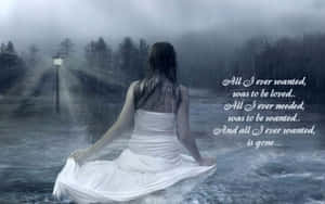 Lost Love Solitude Foggy Road Wallpaper