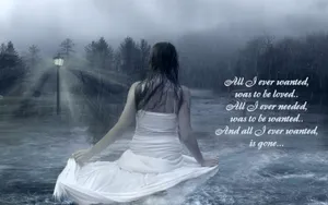 Lost Love Solitude Foggy Road Wallpaper