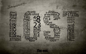 Lost T V Show Quotes Collage Wallpaper