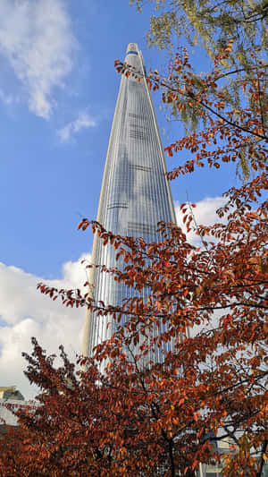 Lotte World Tower Autumn View Wallpaper