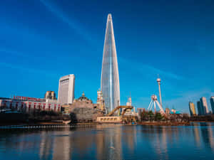 Lotte World Tower Seoul Skyline Wallpaper