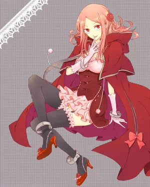 Lottie Baskerville In A Whimsical Garden. Wallpaper