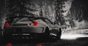 Lotus_ Evora_ Night_ Rain Wallpaper
