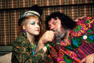 Lou Albano With Cyndi Lauper Wallpaper