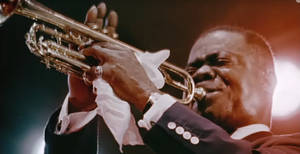 Louis Armstrong White Handkerchief Wallpaper