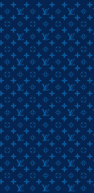 Louis Vuitton Blue Pattern Wallpaper