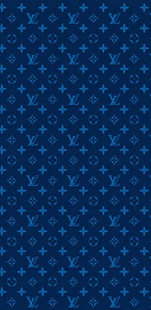 Louis Vuitton Blue Pattern Wallpaper