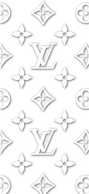 Louis Vuitton Logo On White Background Wallpaper
