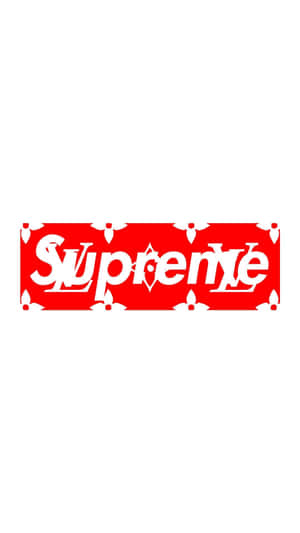 Louis Vuitton Logo Supreme Iphone Wallpaper