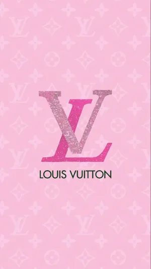 Louis Vuitton Pink Glitter Wallpaper