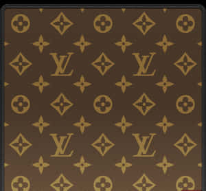 Louis Vuitton Print Classic Brown Wallpaper