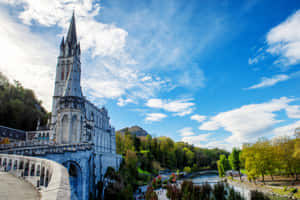 Lourdes Sanctuary Basilica Architecture Wallpaper