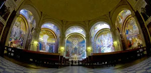 Lourdes Sanctuary Interior Panorama Wallpaper