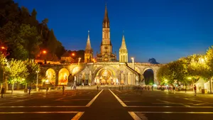 Lourdes Sanctuary Night View.jpg Wallpaper
