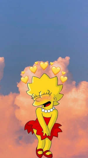 Lovable Lisa Simpson Aesthetic Wallpaper