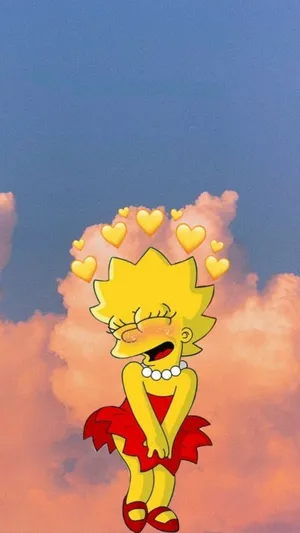 Lovable Lisa Simpson Aesthetic Wallpaper