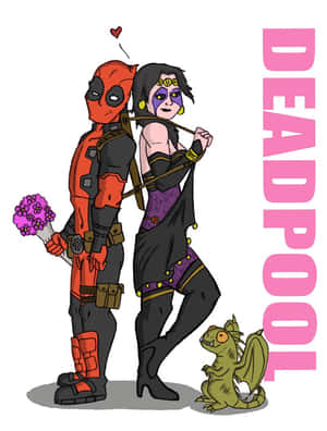 Love And Laughter - Deadpool And Vanessa Wallpaper