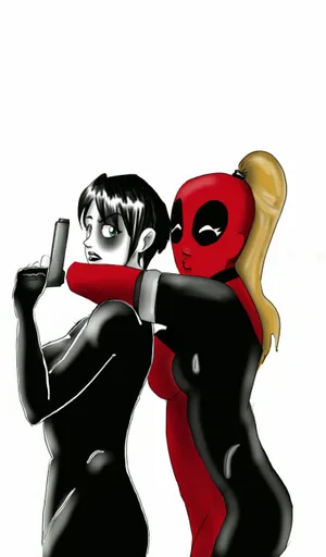 Love And Laughter With Deadpool And Vanessa Wallpaper