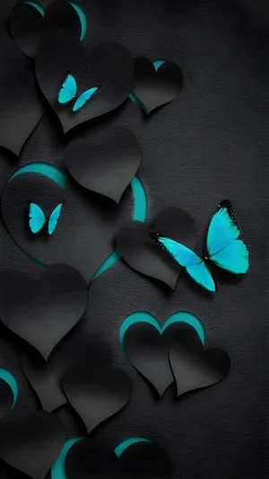 Love Butterfly Art Wallpaper