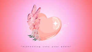 Love Butterfly Heart Wallpaper