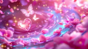 Love Butterfly Magic Wallpaper