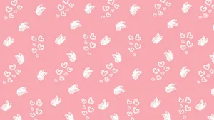 Love Butterfly Pattern Wallpaper