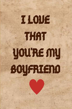 Love Declaration Boyfriend Graphic Wallpaper