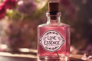 Love Essence Potion Bottle Wallpaper