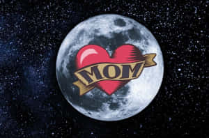 Love For Mom Moonand Stars Wallpaper