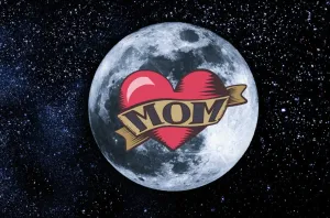 Love For Mom Moonand Stars Wallpaper
