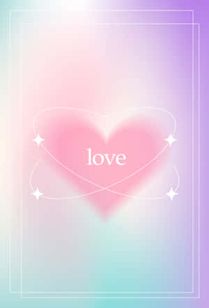 Love Heart Aura Background Wallpaper