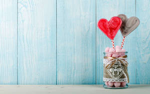 Love Heart Candies Wallpaper