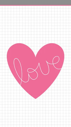 Love Heart Minimalist Iphone Wallpaper
