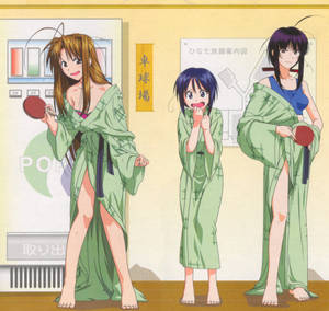 Love Hina Table Tennis Wallpaper