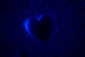 Love In Dark Blue Wallpaper