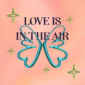 Love Is In The Air Chrome Butterfly Wallpaper